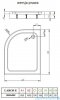 Radaway Laros E Compact Brodzik asymetryczny 100x80x17cm prawy SLE81017-01R